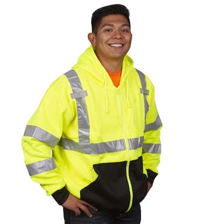 Cordova COR-BRITE Hooded Sweatshirts, Lime, 5XL SJ401-5XL